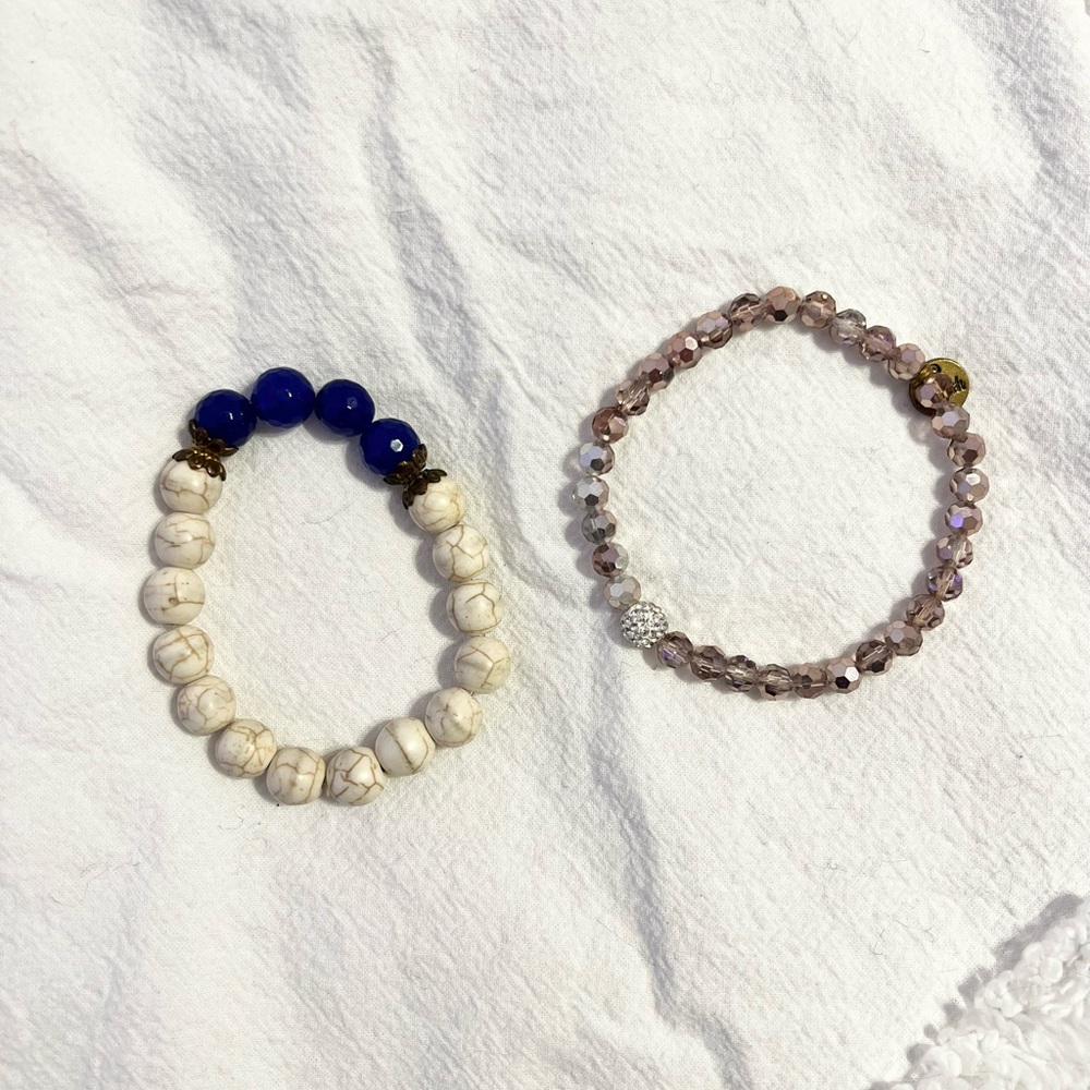 Beaded bracelets (set of 2)